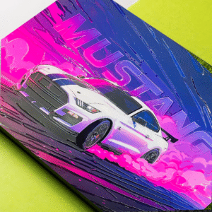 Mustang Car Laptop Skin (3D Embossed)